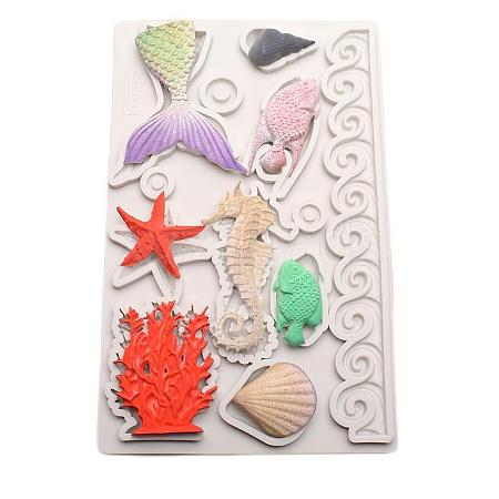 Seaside Silicone Statue Molds DIY-R078-33-1