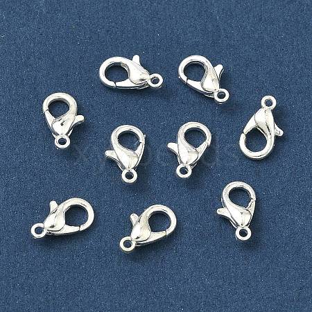 Zinc Alloy Lobster Claw Clasps PALLOY-R042-301-S-NF-1