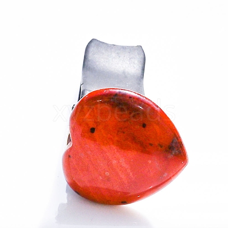 Red Jasper Heart Car Air Vent Clips PW-WG4EB13-03-1