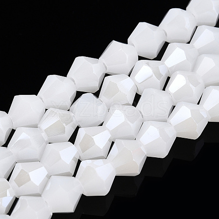 Imitation Jade Electroplate Glass Beads Strands LS-EGLA-A039-J6mm-A06-1