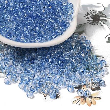 Transparent Colours Glass Round Beads SEED-F006-05A-06-1