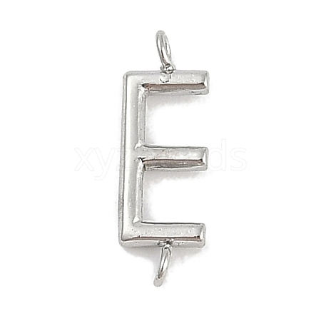 304 Stainless Steel Letter Connector Charms STAS-M108-01P-05-1