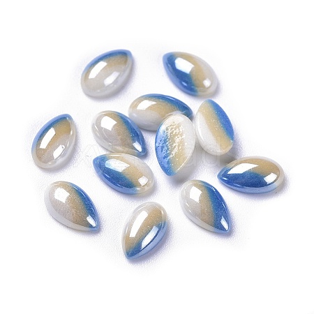 Opaque Glass Cabochons GGLA-S038-01G-1