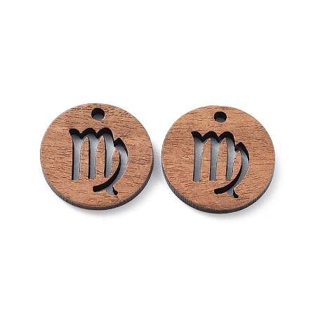 Walnut Wood Laser Cut Pendants WOOD-Q051-06B-1