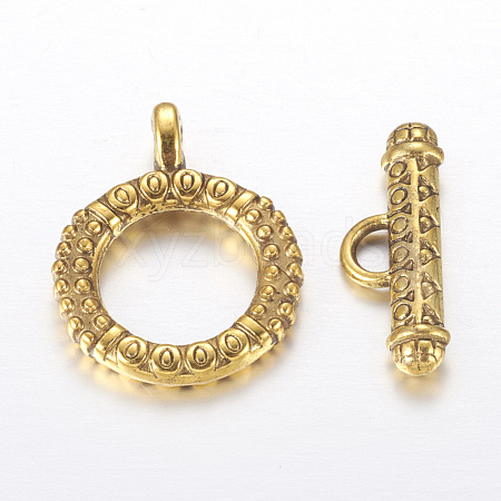 Tibetan Style Toggle Clasps GLF0211Y-1