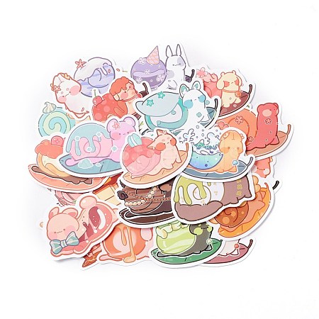 Waterproof Self Adhesive Paper Stickers DIY-F108-09-1