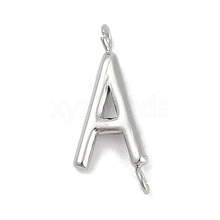 304 Stainless Steel Letter Connector Charms STAS-M108-01P-01-1