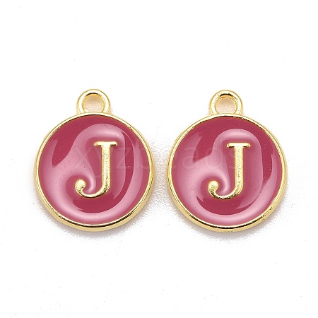 Golden Plated Alloy Enamel Charms LS-ENAM-S118-08J-1