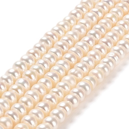 Natural Cultured Freshwater Pearl Beads Strands PEAR-J007-03-1