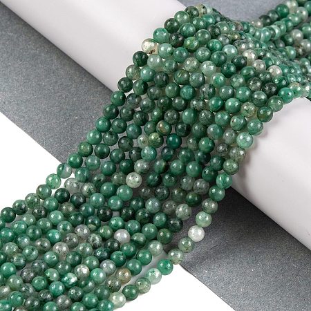Natural African Jade Bead Strands G-A130-3mm-M06-1-1