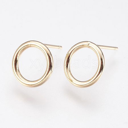 Long-Lasting Plated Brass Stud Earrings LS-KK-K227-061G-NF-1