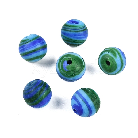 Opaque Handmade Lampwork Beads BLOW-D006-03E-1