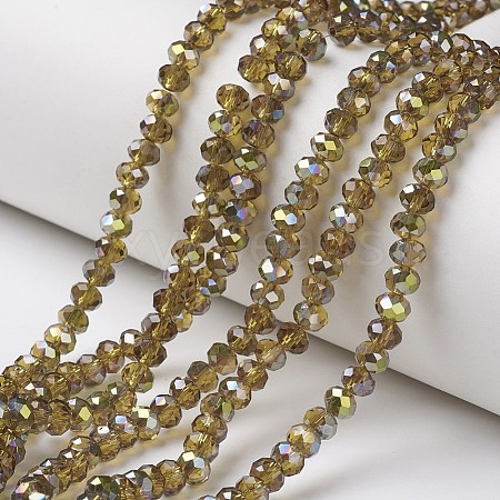 Electroplate Transparent Glass Beads Strands LS-EGLA-A034-T4mm-S04-1