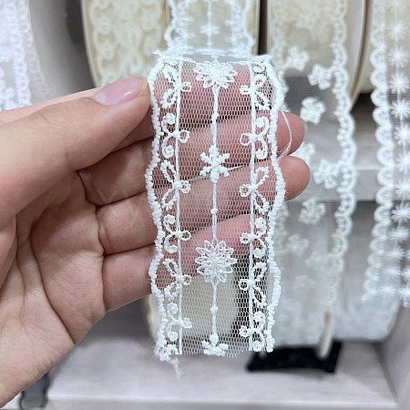 Polyester Embroidery Lace Trim PW-WG31848-15-1