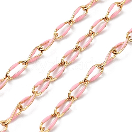 Ion Plating(IP) 304 Stainless Steel Handmade Beaded Chain CHS-K019-02G-05-1