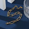 Simple Stainless Steel Paperclip Chains Bracelets for Summer Beach PM6439-9-2