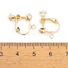 Ion Plating(IP) Brass Earring Findings KK-O146-01G-3