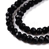 Opaque Solid Color Glass Beads Strands EGLA-T021-02A-3