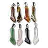Natural & Synthetic Mixed Gemstone Pendants G-H304-01P-1