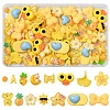 90Pcs 15 Styles Opaque & Transparent Resin Cabochons CRES-YW0002-85-1