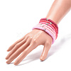 6Pcs 6 Colors Handmade Polymer Clay Heishi Surfer Stretch Bracelet Sets BJEW-JB08690-3