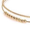 Long-Lasting Plated Brass Cuff Bangles BJEW-E370-03G-3