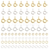 20Pcs 2 Styles Brass Spring Ring Clasps KK-YW0004-53-1