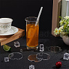 BENECREAT 16Pcs Acrylic Blank Tumbler Topper TACR-BC0001-13-5