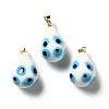 Handmade Evil Eye Lampwork Pendants LAMP-F026-04B-1