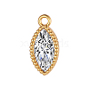 Brass Micro Pave Cubic Zirconia Pendants FIND-PW0025-01B-04-1