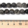 Natural Black Flower Amazonite Beads Strands G-G184-A05-01-5