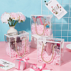 Transparent PET Plastic Gift Tote Boxes CON-WH0085-61B-03-5
