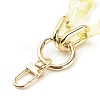 Transparent Acrylic Cable Chain Wristlet Straps HJEW-JM00665-01-4