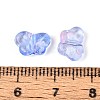Spray Painted Transparent Acrylic Beads OACR-N149-01B-3