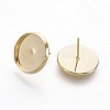 202 Stainless Steel Stud Earring Findings STAS-P221-08A-G-2