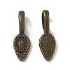 Tibetan Style Alloy Glue-on Flat Pad Bails LS-X-TIBEP-Q064-183AB-NR-4