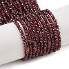 Natural Garnet Beads Strands LS-G-F619-17A-2mm-1