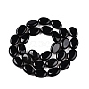 Natural Black Stone Beads Strands G-M206-47-2