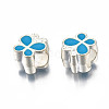 Alloy Enamel European Beads MPDL-T005-004B-RS-3