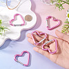 5Pcs Zinc Alloy Spring Gate Rings FIND-TA0009-73M-6