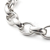 Non-Tarnish 304 Stainless Steel Rolo Chain Bracelets for Women BJEW-JB06673-01-4