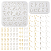 2Pcs 2 Style Letter & Number Silicone Pendant Molds DIY-TA0005-69-2
