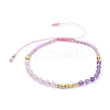 Adjustable Nylon Thread Braided Bead Bracelets BJEW-JB05161-01-1