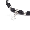 2Pcs Alloy & Brass Charm Bracelets for Women Men BJEW-JB11287-5