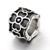 Mixed Styles Retro 304 Stainless Steel Big Hole Column Beads STAS-E086-32AS-3