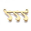 201 Stainless Steel Pendant Links STAS-S110-115G-07-3