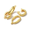 Rack Plating Brass Fold Over Clasps KK-C020-01-4