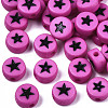 Opaque Acrylic Beads MACR-N008-32B-1