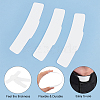 BENECREAT 50Pcs Plastic Tab Collar for Clergy Shirt AJEW-BC0003-64B-4