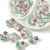 Handmade Porcelain Bright Glazed Beads PW-WGF0CC5-04-1